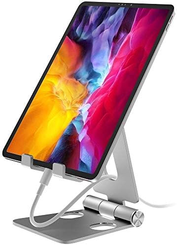 Aduro U-Rise XL Foldable Aluminum Tablet & Phone Stand – Versatile Adjustable Holder for i Phone, i Pad Pro, Nexus, and E-Readers (4-12″) – Premium Stability, Ergonomic Design, and Portable Convenience for Home & Office Use