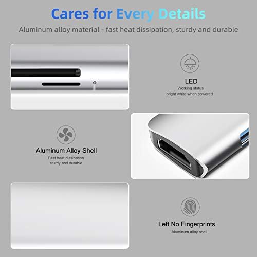Transform Your Connectivity with the WALNEW 7-in-1 USB C Hub – 4 K HDMI Adapter, 100 W Power Delivery, and High-Speed Data Ports for Mac Book Pro, i Pad 10, Dell XPS & More – Ultimate Multiport Solution for Professionals and Creatives!