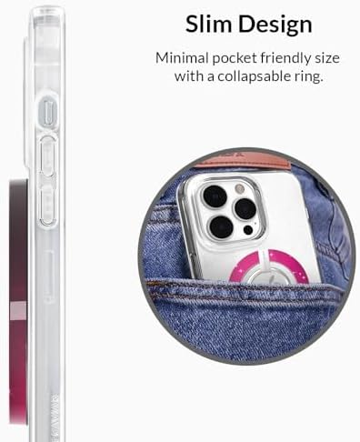 Transform Your i Phone 16, 15, 14, 13, 12 with VELVET CAVIAR’s Amethyst Purple Leopard Mag Safe-Compatible Grip – Stylish Magnetic Ring Holder & Adjustable Stand for Effortless Hands-Free Viewing, Secure Texting, and Enhanced Usability – Elevate Your Mobile Experience with Durable, Lightweight, and Customizable Accessory