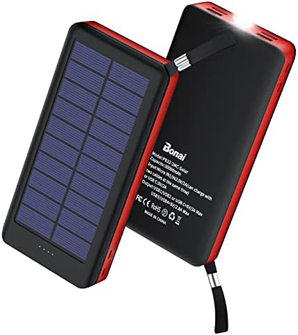 BONAI 30000 m Ah Portable Power Bank – High-Capacity External Charger with Dual USB Outputs, Built-in Flashlight & 8-Pin Cables for Fast Charging on the Go – Ideal for i Phone, Android, and i Pad Users – Reliable Power Solution for Travel and Daily Use in Green