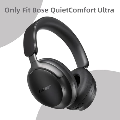Ultimate Comfort Earpads for Bose Quiet Comfort Ultra Wireless Headphones – Premium Protein Leather & High-Density Memory Foam for Superior Noise Isolation and Enhanced Audio Experience
