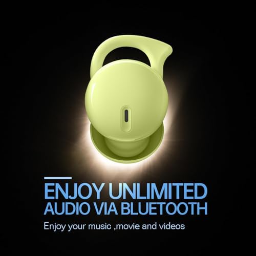Ultimate Comfort Bluetooth 5.3 Sleep Earbuds for Side Sleepers – Invisible Design with Noise-Cancelling Technology in Beige – Waterproof and Lightweight for Meditation, Relaxation, and Outdoor Use