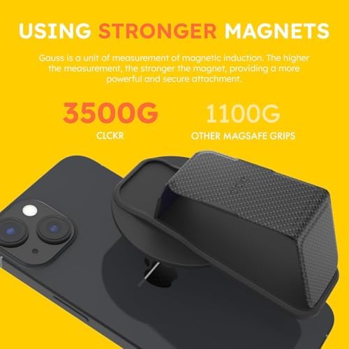 Elevate Your Mobile Experience with the CLCKR Mag Safe 3-in-1 Phone Grip – Lilac – Innovative Grip, Kickstand & Finger Loop Technology for i Phone 16/15/14/13/12, Galaxy S25/S24/S23/S22, and Pixel Devices – Stylish & Durable Accessory for Effortless Compatibility – Ultimate Convenience & Hands-Free Usability for Everyday Adventures – Enhance Your Smartphone’s Functionality Today!