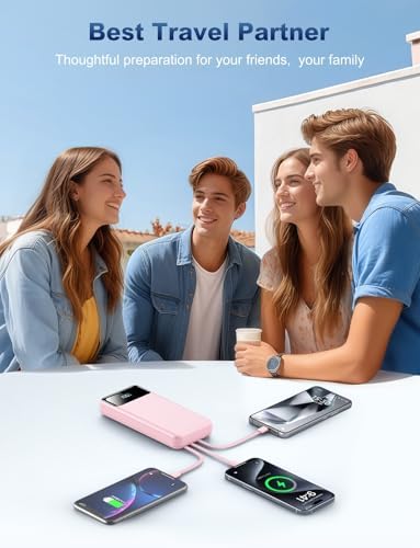 Ultra-High Capacity 50000 m Ah Power Bank – Ultimate Portable Charger with 22.5 W Fast Charging & Built-In Cables for Multi-Device Use – Perfect for Camping, Travel, and Outdoor Adventures – Lightweight, Reliable, and Compatible with i Phone, Samsung Galaxy, Google Pixel & More – Advanced Safety Features with 10,000 Bend-Resistant Cables for Unmatched Durability – Charge Up to 6 Devices Simultaneously with USB-C Two-Way Charging and LED Display for Power Monitoring – Ideal for Outdoor Enthusiasts and Frequent Travelers Seeking Convenience and Safety – Enjoy 365 Days Replacement Guarantee & 24/7 Customer Support for Peace of Mind