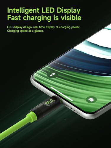 Hagibis USB 4 Cable with LED Display – 240 W Fast Charging & 8 K@60 Hz Video Output for i Phone 16/15 Pro Max, i Pad, Mac Book Pro/Air – Ultimate Thunderbolt 4/3 Data Transfer Solution for Efficient Connectivity and Enhanced Performance