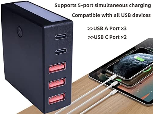 Enhance Your Automotive Charging Experience with the 12 V USB C Multi-Port Charger – Dual Port Adapter with 3.6 FT Extension Cable and LED Indicator for Optimal Visibility – Ideal for Quick Device Charging on Road Trips and Daily Commutes
