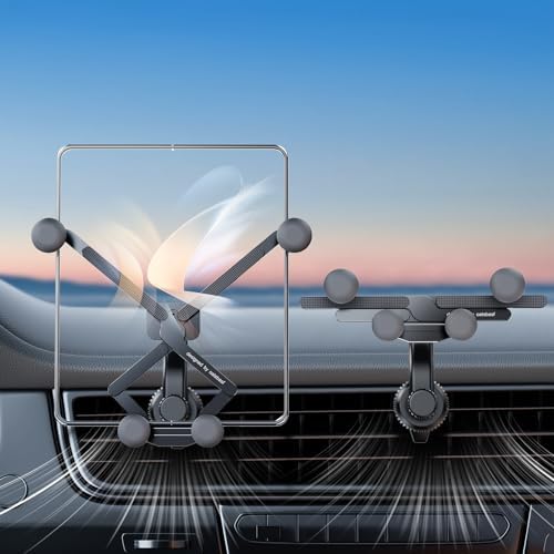 Z Fold 5 Gravity Car Mount – Versatile Dual-Form Phone Holder for Samsung Galaxy Fold Series, Google Pixel, and i Phone 16 with Thick Case Compatibility – Enhanced Stability for Safe Navigation and Hands-Free Convenience