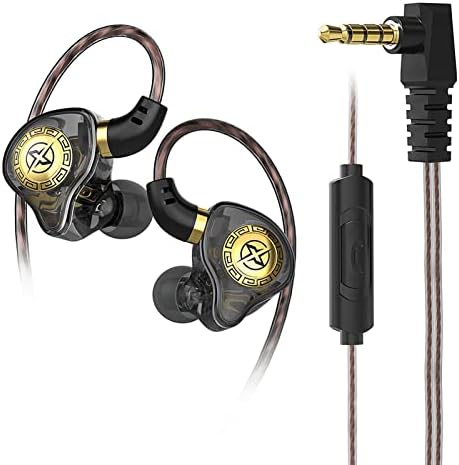 FEDAI X1 Premium Wired Earbuds with Microphone – High-Fidelity In-Ear Monitors for Gaming & Sports – Comfortable Earfins for Optimal Fit, Crystal Clear Sound, 3.5 mm Compatibility for PC and Mobile – Stylish Blue Design Perfect for Daily Use