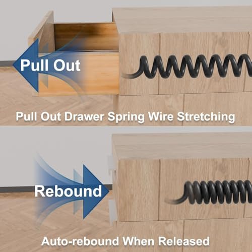 Revolutionize Your Charging Experience with the Docking Drawer Charging Station – Sleek Mounted Outlet Kit for Tidy Installation, 5 FT UL Listed Power Cord, Innovative Spring Cable for Device Compatibility and Safety, Perfect for Home Offices and Modern Workspaces