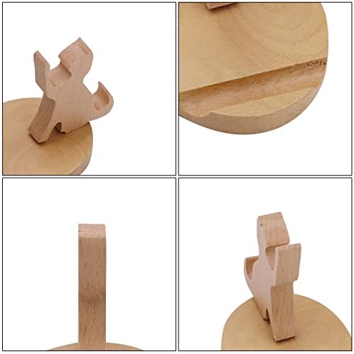 Whimsical Dog-Themed Wooden Phone Stand – Charming Desk Accessory for Mobile Devices, Perfect Gift for Pet Enthusiasts, Stylish and Functional Home Office Decor with Stable Anti-Slip Base for Enhanced Productivity and Optimal Viewing Experience