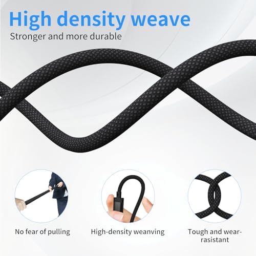 Premium 140 W Magnetic USB-C Charging Cable for Mac Book – 6.6 FT Right-Angle Cord Compatible with 2024/2023/2022 Mac Book Air M3/M2 & Pro M1/M2 Models – Durable Nylon Braided Design for Fast Power Delivery and Enhanced Convenience