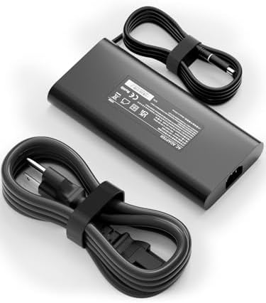 65 W USB-C Laptop Charger for Dell Precision, XPS, Latitude, and Inspiron Models – Fast Charging with Enhanced Safety Features, Nylon Braided Cable, and Convenient Dual Use for Home or Office