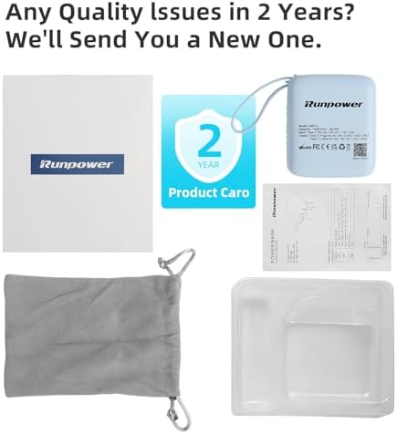 Ultra-Compact 22.5 W Power Bank with Built-in Cable – 10,000 m Ah Mini Battery Pack for i Phone, i Pad & Android Devices – Travel-Friendly Velvet Pouch Included – High-Speed Charging with Smart Safety Features – Lightweight & Versatile for On-the-Go Power Solutions