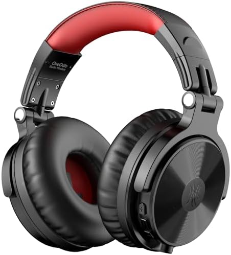 One Odio Studio Pro C Silver Over-Ear Bluetooth Headphones: Immerse Yourself in 110 Hours of Uninterrupted Wireless Audio with High-Performance 50 mm Neodymium Drivers for Rich Deep Bass and Crystal-Clear Sound; Effortlessly Portable Foldable Design Ideal for Travelers, Seamless Compatibility Across PCs, Phones, and Tablets for Ultimate Versatile Listening Experience