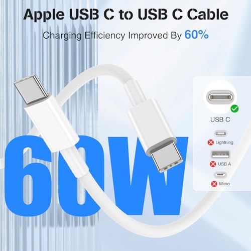 High-Power USB C Car Charger for i Phone 16 & 15 Series – 40 W Dual Port Fast Charging Adapter with 3 FT USB-C to C & A to C Cables – Versatile Compatibility for i Pad, Samsung, and More – Compact Design for On-the-Go Convenience and Enhanced Safety Features