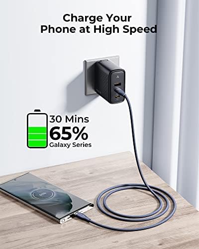 VOLTME 6 ft USB C to USB C Cable (2 Pack) – 60 W Fast Charger for Mac Book Pro 2020, Galaxy S21, i Pad Pro, and Nintendo Switch – Durable High-Speed USB 2.0 Charging Solution for Seamless Connectivity and Enhanced Performance