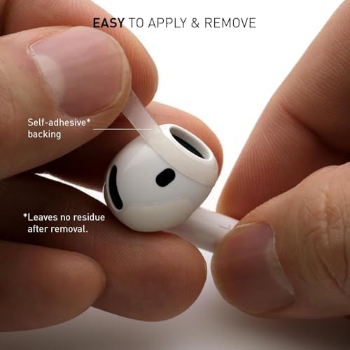 Ultra-Thin Hydrocolloid Grip Stickers for Air Pods 4 – Premium Anti-Slip Adhesive for Active Lifestyles, 25 Unique Designs for Personalization, Seamless Charging Case Fit, Enhances Comfort and Stability During Workouts and Everyday Use