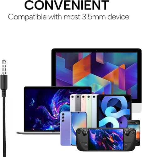 Ultimate High-Performance Wired Earbuds with 3.5 mm Jack – Noise-Canceling In-Ear Headphones for Unmatched Audio Clarity and Hands-Free Calls – Lightweight Ergonomic Design for All-Day Comfort and Tangle-Free Storage – Compatible with Laptops, PCs, i Phones, Tablets, and MP3 Players