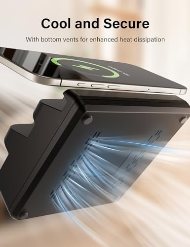 WU-MINGLU 8-Port Fast Charging Station – 80 W Multi-Device Dock with Wireless Charging, Quick Charge 3.0, and PD 20 W, LCD Display for Real-Time Status – Compatible with i Phone, i Pad, Smartphones, and Smartwatches – Ultimate Convenience and Speed for Tech Enthusiasts