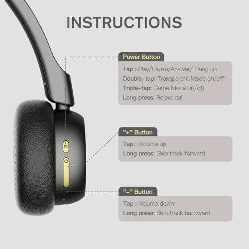 Nostalgic Retro Wireless Bluetooth Headphones – 60-Hour Battery Life, Lightweight Comfort, Built-in Microphone, Dual Device Pairing & Custom Sound App for an Immersive 80 s & 90 s Audio Adventure – Ideal for Active Music Enthusiasts and Daily Listening