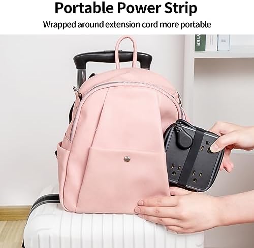 NTONPOWER 8-Outlet Flat Plug Power Strip with 45 W USB-C Fast Charging Port – Compact Multi-Device Extender with 5 ft Cord, Ideal for Home and Travel, Compatible with i Phone, Mac Book Pro, Tablets, and Samsung – Smart Design for Organized Charging Solutions