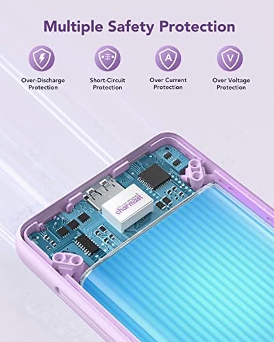 Ultimate Charmast 10,000 m Ah Portable Power Bank with Integrated Cables & Wall Plug – Fast Charging Essential for i Phone 16/15/14/13, Samsung, i Pad, and More – Unmatched Convenience for Travelers and On-the-Go Professionals
