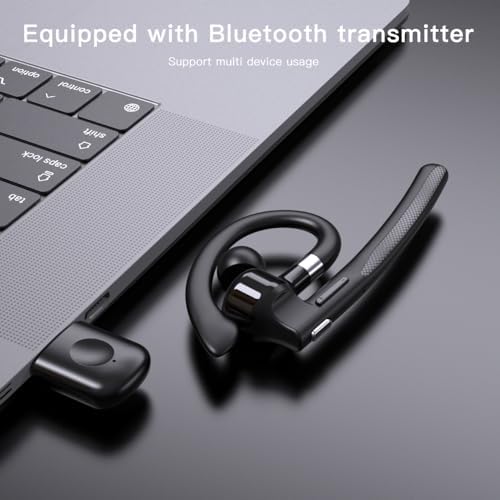 Ultra Comfort Bluetooth 5.4 Over-Ear Wireless Headset with Advanced Noise Cancelling & LED Display – Ideal for Hands-Free Business Calls, Travel, and Driving – 500 ml Charging Case for Extended Playtime and Seamless Device Compatibility