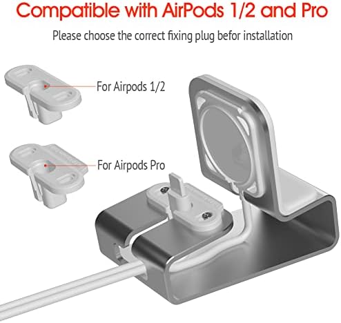 Ultimate 3-in-1 Aluminum Charging Station for i Phone, Apple Watch & Air Pods – Mag Safe Compatible Desk Stand for i Phone 15/14/13/12, Apple Watch Series 9/Ultra/8/7/SE/6/5/4/3/2, Air Pods Pro/2/1 – Streamline Your Charging Experience with Sleek Design and Enhanced Durability
