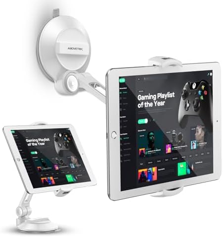 Maximize Your Mobile Utility with the Above TEK i Pad Suction Mount – Versatile Phone & Tablet Holder for 4″-11″ Devices | Secure Suction Cup Technology for Cars, Trucks, and Home Use | Adjustable Arm for Perfect Viewing Angles | Lightweight and Durable Design for Easy Portability | Ideal for Hands-Free Navigation, Streaming, and Calls | Elevate Your Experience on Windows, Mirrors, and Dashboards