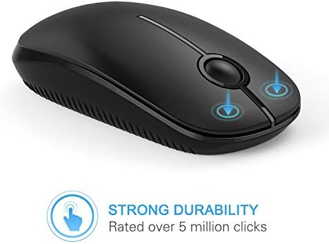 Sleek Vssoplor Wireless Mouse – Ultra-Slim Silent Optical Companion for Laptops & PCs | 2.4 GHz Nano Receiver, Perfect for Quiet Workspaces & Travel | Enhanced Compatibility for Windows, Mac & Linux