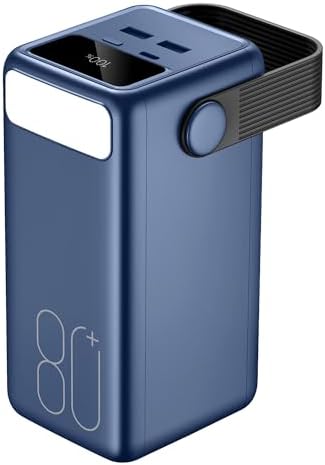 Ultra High-Capacity 70000 m Ah Power Bank – 22.5 W Fast Charging Portable Charger with LED Display & Built-In Flashlight – Ideal for Camping, Travel, and Emergency Use – Multiple Outputs for i Phone, Samsung, i Pad, and More – Stay Connected Anywhere with Long-Lasting Power Solution – Lightweight Design with Convenient Carry Strap and Real-Time Power Monitor – Comprehensive Safety Features Including Overcharge and Short Circuit Protection – Perfect for Outdoor Adventures and Unexpected Power Outages – Includes USB-C Charging Cable and 2-Year Customer Support for Peace of Mind