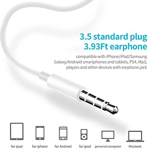 Premium USB C Wired Earbuds 4 Pack – Hi-Fi Stereo Headphones with Built-In Microphone and Remote for Samsung Galaxy S23/S22, i Pad Pro, and Pixel 7 – Exceptional Sound Quality and Ergonomic Comfort for Daily Use