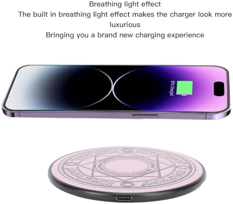 20 W High-Speed Wireless Charging Pad with Stylish Breathing Light – Versatile Desktop Charger for Phones, Tablets & Headphones – Efficient, Safe, and Portable Power Solution