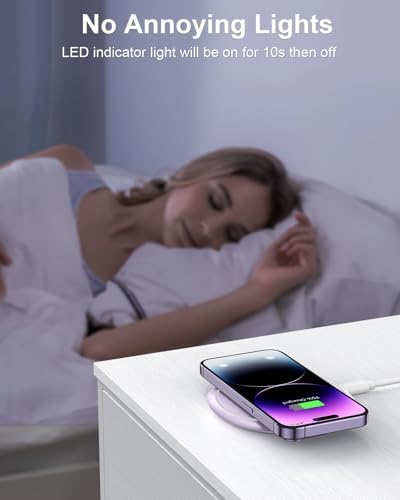 NANAMI Dual Pack Fast Wireless Charger – Qi Certified 10 W Charging Pad for i Phone 15/14/13/12/SE 2020/11 Pro & Samsung Galaxy S25/S24/S23/S22/S21/S20/Note 20 – Effortless Device Compatibility & Enhanced Speed for Air Pods Pro/3/2 – Sleek, Portable Design with Non-Slip Surface for Uninterrupted Charging