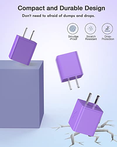 Ultra-Fast i Phone Dual Port Charger Set – 6 FT Lightning Cable & Compact Wall Plug Adapter for i Phone 14, 13, 12, 11 Pro Max, XS, X, 8, 7 Plus, SE & i Pad – Quick Charge Technology for Seamless Power on the Go