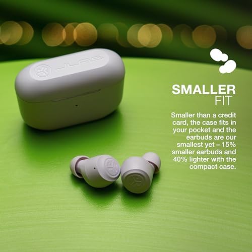 JLab Go Air Pop True Wireless Earbuds – 32 Hours Playtime, Dual Connect Bluetooth Earphones with EQ3 Sound, Lightweight In-Ear Headphones for Ultimate Comfort and Crystal-Clear Calls, USB Charging Case Included, Perfect for Active Lifestyles and Everyday Use