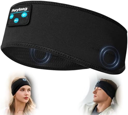 Perytong Wireless Bluetooth Sports Headband Headphones – Ultimate Comfort & Crystal-Clear Sound for Sleep, Yoga & Jogging – Perfect for Insomnia Relief, Meditation, and Easy Device Pairing