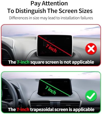 Wireless Charging car Phone Holder for Mazda 3 2014-2016/Mazda CX-3 2016-2021 Accessories 7 inch Screen Fixed Clip,360° Rotation car Phone Mount Compatible with MagSafe – Enhanced Compatibility and Speed