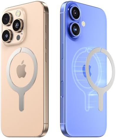 Ultra-Thin Mag Safe Metal Plate Kit – 2-Pack Versatile Magnetic Adapter for Seamless Phone Case Integration, Wireless Charging, and Secure Mounting – Stylish Multicolor Finish for Enhanced Connectivity and Fast Charging Experience