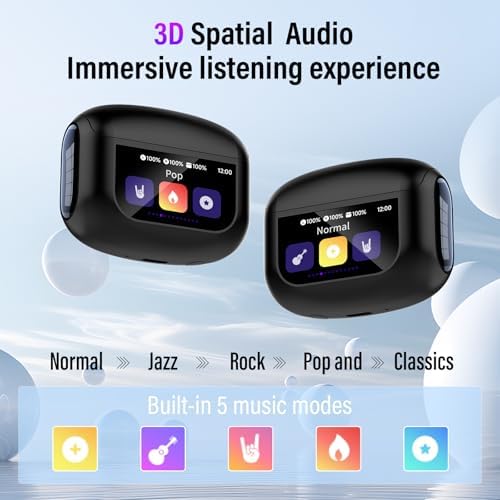 Thunelec Star Sand Purple Wireless Earbuds – Premium Bluetooth 5.4 Headphones with 48-Hour Battery, Advanced ANC/ENC Noise Cancellation, IPX7 Waterproof Protection, Touch Control, and Customizable EQ Modes for Ultimate Sound Experience in Any Environment