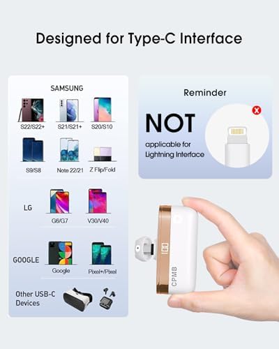 Compact 5,000 m Ah Portable Charger with 22.5 W Fast Charging – Sleek Power Bank with Digital Display for i Phone 16/15, Samsung, LG, Google & More – Ultimate Compatibility for On-the-Go Power Solutions