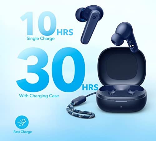 Anker Soundcore P20 i True Wireless Earbuds – Immersive 10 mm Bass Drivers, Bluetooth 5.3 for Effortless Pairing, 30-Hour Playtime for All-Day Listening, IPX5 Water-Resistant for Active Users, AI Dual Microphones for Superior Call Clarity, 22 Customizable EQ Levels for Tailored Sound (Blue) – Ideal for Fitness Lovers and Daily Commuters