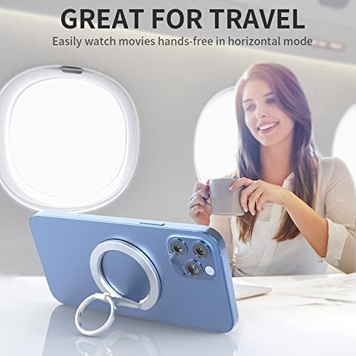 Magnetic 2-in-1 Phone Grip & Kickstand – Rapid X Snapo for i Phone 12-15 Series – Lightweight Aluminum Holder with 360° Flexibility and Enhanced Compatibility – Perfect for Hands-Free Viewing in Multiple Colors