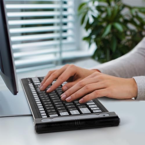 Sungwoo Foldable Wireless Silicone Keyboard – Lightweight, Waterproof & Dustproof Travel Companion for PC, Notebook & Laptop Users – Enhanced 2.4 GHz Connectivity for Seamless Typing on the Go