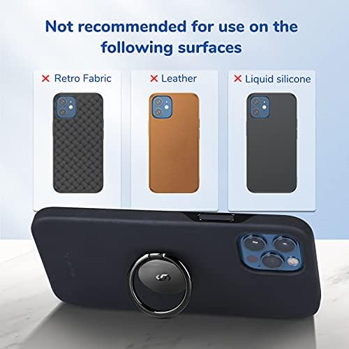 Sparkling 360° Rotation Phone Ring Holder – Bling Bling Finger Kickstand for Enhanced Grip and Stability – Premium Zinc Alloy Design for i Phone, Samsung, Pixel & All Smartphones – Secure Adhesive, Versatile Stand, and Magnetic Car Mount Compatible – Glitter Silver Finish for a Touch of Elegance