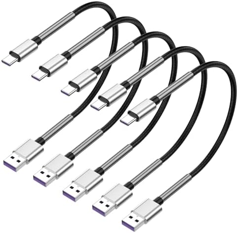 Cyven Premium 3 ft USB Type C Cable Duo Pack – Fast Charge & Data Transfer Cord, Durable TPE Construction, Compatible with Samsung Galaxy A Series, LG V Series, and More – Stylish Pink Design for Enhanced Performance and Versatility