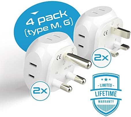 Ultimate Compact Travel Power Adapter for UK & Ireland – Dual USB & USB-C Fast Charger with 3.1 A Output – Type G Plug Converter for Seamless Global Connectivity in Hong Kong, England, Dubai, and Saudi Arabia – Safe, Efficient Design for Smart Travelers