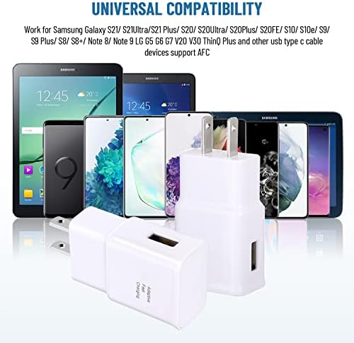 Fast Charging USB Type C Cable for Samsung Galaxy Devices – 6.6 Ft Durable Charger Cord for S25/S24/S23/S22/S21/S20/S10 Series, Note 8/9/10/20 – Enhanced Power Delivery and Universal Compatibility for Optimal Performance