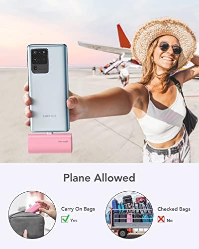 Ultra-Compact 5000 m Ah Power Bank for i Phone 16/15 & Samsung Galaxy S24 – 20 W PD Fast Charging Mini Charger for On-the-Go Efficiency, Pocket-Sized Battery Pack with USB-C Connectivity for Rapid Recharges and Enhanced Compatibility – Perfect for Travel and Everyday Use