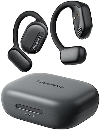 Discover Unparalleled Sound and Comfort with truefree O1 Open Ear Bluetooth 5.3 Earbuds – 45 Hours of Playtime, Immersive 16.2 mm Stereo Audio, and Advanced Noise-Cancellation Mic for Superior Call Clarity – Ideal for Fitness Enthusiasts and Outdoor Activities